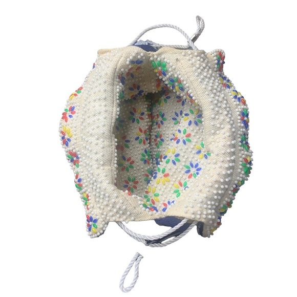 Candy Dot Purse Vintage Reversible Drawstring Festival Coachella BoHo Hippie - Picture 5 of 9